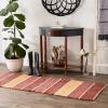 imageDII Chindi Rug Collection Reversible Recycled Yarn HandDyed 2 Ft 3in x 6 Ft DenimSpice
