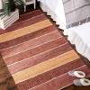 imageDII Chindi Rug Collection Reversible Recycled Yarn HandDyed 2 Ft 3in x 6 Ft DenimSpice