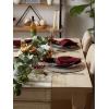 imageDII Classic Woven Tabletop Collection IndoorOutdoor Placemat Set Oval 12x18 Tango Red 6 PieceBrown