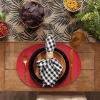 imageDII Classic Woven Tabletop Collection IndoorOutdoor Placemat Set Oval 12x18 Tango Red 6 PieceTango Red