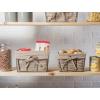 imageDII Farmhouse Chicken Wire Storage Baskets with Liner Medium Vintage Taupe 11x788x7quot 2 Piece