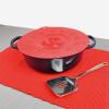 imageDII Kitchen Millennium 4Piece Heat Resistant Seamless Non Stick Dishwasher Safe BPA Free Silicone DII Kitchen Baking Set RedBlack