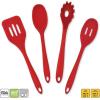 imageDII Kitchen Millennium 4Piece Heat Resistant Seamless Non Stick Dishwasher Safe BPA Free Silicone DII Kitchen Baking Set RedBlack