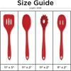 imageDII Kitchen Millennium 4Piece Heat Resistant Seamless Non Stick Dishwasher Safe BPA Free Silicone DII Kitchen Baking Set RedBlack