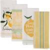 imageDII Lemon Bliss Kitchen Collection Dishtowel Set 4 CountAssorted Dishtowel Set