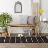 imageDII Modern Farmhouse Cotton Chindi Rug Collection 23quotx6 Cream ampamp BlackBlack  Cream