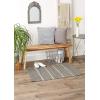 imageDII Modern Farmhouse Cotton Chindi Rug Collection 23quotx6 Cream ampamp BlackGray  Cream