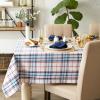 imageDII Nantucket Kitchen Collection Cotton Machine Washable Tablecloth 52x52120 x 60 Rectangular