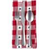 imageDII Patriotic 4th of July Stars and Check Summer Tabletop Collection Napkin Set 20x20 Red White and Blue20 x 20 Set of 6