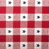 imageDII Patriotic 4th of July Stars and Check Summer Tabletop Collection Napkin Set 20x20 Red White and Blue20 x 20 Set of 6