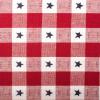 imageDII Patriotic 4th of July Stars and Check Summer Tabletop Collection Napkin Set 20x20 Red White and BlueTable Runner  14x108