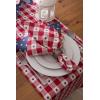 imageDII Patriotic 4th of July Stars and Check Summer Tabletop Collection Napkin Set 20x20 Red White and BlueTable Runner  14x108