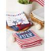 imageDII Patriotic Dish Towel Set 18x28 Decorative Kitchen Towels Red White ampamp Boom 3 CountRed White  Boom