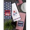 imageDII Patriotic Dish Towel Set 18x28 Decorative Kitchen Towels Red White ampamp Boom 3 CountRed White  Boom