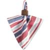 imageDII Patriotic Stripes 4th of July Tabletop Collection Napkin Set 20x20 Red White and Blue Band 6 Piece