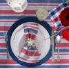 imageDII Patriotic Stripes 4th of July Tabletop Collection Tablecloth 60x120 Red White and Blue Band120 x 60 Rectangular
