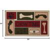 imageDII Pet Friendly Accent Mat Heavy Duty Entryway Patio Rug 18x30 Chow TimeChow Time