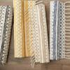 imageDII Textured Woven Rug Collection HandLoomed Shag Printed 2x3 Ft Chenille Stripe French BlueChenille Stripe Honey Gold