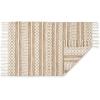 imageDII Textured Woven Rug Collection HandLoomed Shag Printed 2x3 Ft Chenille Stripe French BlueChenille Stripe Stone