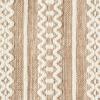 imageDII Textured Woven Rug Collection HandLoomed Shag Printed 2x3 Ft Chenille Stripe French BlueChenille Stripe Stone