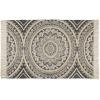 imageDII Textured Woven Rug Collection HandLoomed Shag Printed 2x3 Ft Chenille Stripe French BlueMedallion BlackNatural