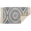 imageDII Textured Woven Rug Collection HandLoomed Shag Printed 2x3 Ft Chenille Stripe French BlueMedallion French BlueNatural