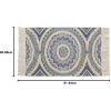 imageDII Textured Woven Rug Collection HandLoomed Shag Printed 2x3 Ft Chenille Stripe French BlueMedallion French BlueNatural