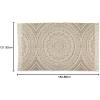 imageDII Textured Woven Rug Collection HandLoomed Shag Printed 2x3 Ft Chenille Stripe French BlueMedallion StoneNatural