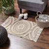 imageDII Textured Woven Rug Collection HandLoomed Shag Printed 2x3 Ft Chenille Stripe French BlueMedallion StoneNatural