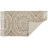 imageDII Textured Woven Rug Collection HandLoomed Shag Printed 2x3 Ft Chenille Stripe French BlueMedallion StoneNatural