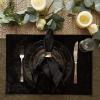 imageDII Velvet Collection Tabletop Table Runner 14x108 CreamBlack