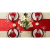imageDII Velvet Collection Tabletop Table Runner 14x108 CreamRed