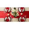 imageDII Velvet Collection Tabletop Table Runner 14x108 CreamRed