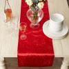 imageDII Velvet Collection Tabletop Table Runner 14x108 CreamRed