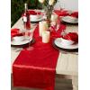imageDII Velvet Collection Tabletop Table Runner 14x108 CreamRed