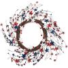 imageDII 4th of July Home Dcor Independence Wreath 20quot Diameter Patriotic Stars