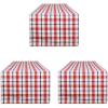 imageDII American Plaid Table Top Collection for Everyday Use Summer CookOuts Barbeques Picnics IndoorOutdoor Entertaining 100 Cotton Machine Washable Tablecloth 52x52Table Runner  14x108 Pack of 3