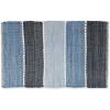 imageDII Chindi Rug Collection Reversible Recycled Yarn HandDyed 2 Ft 3in x 6 Ft DenimDenim