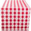 imageDII Patriotic 4th of July Stars and Check Summer Tabletop Collection Napkin Set 20x20 Red White and BlueTable Runner  14x108