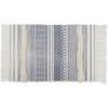Geometric Stripe French Blue/Off-white