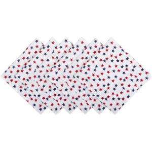 imageDII Americana Stars Kitchen ampamp Tabletop Collection 4th of July ampamp Memorial Day Dcor Napkins 20x20 6 Piece20 x 20 Set of 6