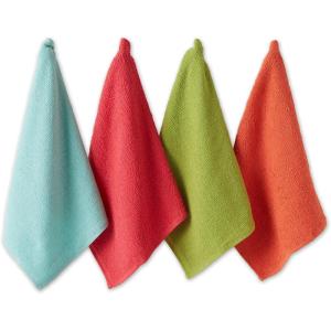 imageDII Basic Barmop Collection MultiPurpose Cleaning Dishtowel Set Patriotic 4 PieceBright