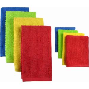 imageDII Basic Barmop Collection MultiPurpose Cleaning Dishtowel Set Patriotic 4 PiecePrimary