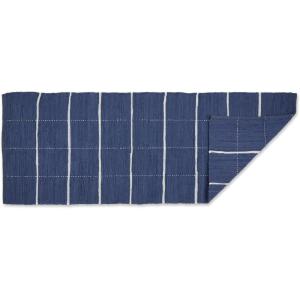 imageDII Modern Farmhouse Cotton Chindi Rug Collection 23quotx6 Cream ampamp BlackFrench Blue  Cream