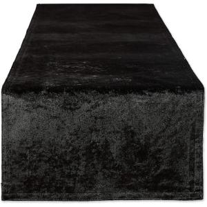 imageDII Velvet Collection Tabletop Table Runner 14x108 CreamBlack