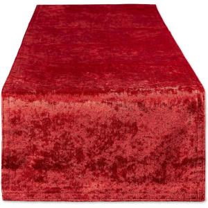 imageDII Velvet Collection Tabletop Table Runner 14x108 CreamRed