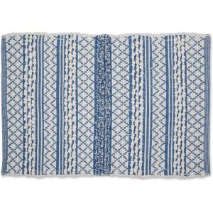 imageDII Woven Rugs Collection Handloomed Paper Chindi 2 x 3 Ft StoneStonewash Blue