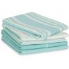 imageDII Assorted Woven Dishtowel Collection Classic Oversized 20x28 Black 5 PieceAqua