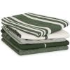 imageDII Assorted Woven Dishtowel Collection Classic Oversized 20x28 Black 5 PieceHunter Green