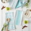 imageDII Assorted Woven Kitchen Dishtowel Set 18x28 Black 5 PieceAqua